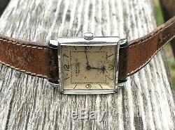 Vintage Jaeger LeCoultre cal. 417 B Swiss rare watch 40's square