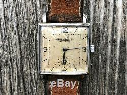 Vintage Jaeger LeCoultre cal. 417 B Swiss rare watch 40's square