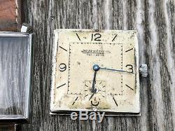 Vintage Jaeger LeCoultre cal. 417 B Swiss rare watch 40's square