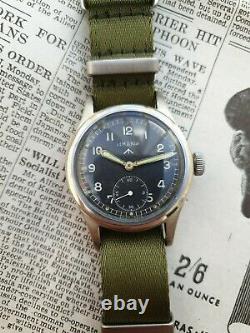 Vintage LEMANIA Dirty Dozen Military WW2 Watch. Swiss. Lovely RARE Example