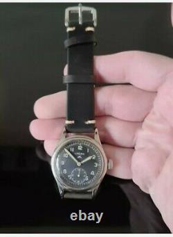 Vintage LEMANIA Dirty Dozen Military WW2 Watch. Swiss. Lovely RARE Example