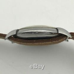 Vintage LONGINES Calatrava 1940s Retro Swiss Watch Stainless Steel Rare Original