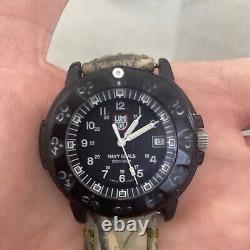 Vintage LUMINOX Navy Seals 200M/660ft Swiss 3H Mbm Black Dial Luminox Rare