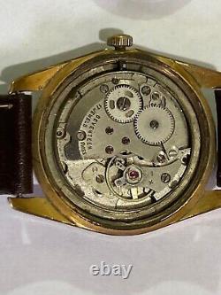 Vintage Langel watch 17 jewels gold date 1960's ultra rare mint condition swiss