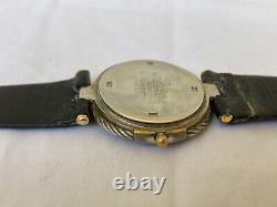 Vintage Lavian Watch chronograph 18K GOLD PLATED 1043 M Swiss Quartz RARE 36MM