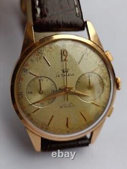 Vintage Le Saleve Chronograph Cal 22 Swiss RARE