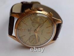 Vintage Le Saleve Chronograph Cal 22 Swiss RARE