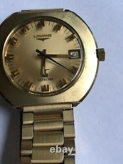 Vintage Longines Electronic Swiss Watch Date Ultra Rare 1970-1975