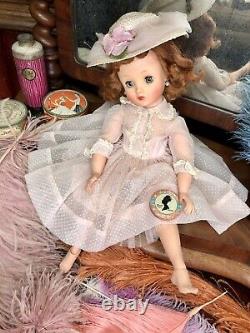 Vintage Madame Alexander High Color Elise Doll In Rare Swiss Pink Sheer #2230