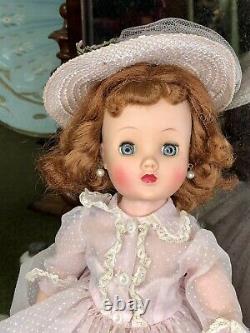 Vintage Madame Alexander High Color Elise Doll In Rare Swiss Pink Sheer #2230