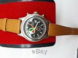 Vintage Meister Anker Chronograph Swiss Mens Rare Dial Wrist Watch Date