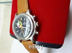 Vintage Meister Anker Chronograph Swiss Mens Rare Dial Wrist Watch Date