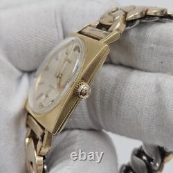 Vintage Men's Bulova 18k Solid Gold Rare M6 1966 17J 10CL Swiss Mechanical Wind