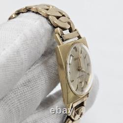 Vintage Men's Bulova 18k Solid Gold Rare M6 1966 17J 10CL Swiss Mechanical Wind