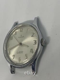 Vintage Mens 34mm ALPHA Lanco Rare Swiss Made watch