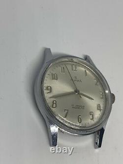 Vintage Mens 34mm ALPHA Lanco Rare Swiss Made watch