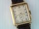 Vintage Mens Rare Solid 14k Gold Swiss Movado Wristwatch 17j Mechanical Running
