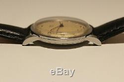 Vintage Military Style Rare Swiss 33.5 MM Men's Mechanical Watch Ebel Cal. 104