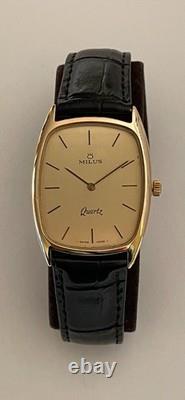 Vintage Milus Quartz Watch Swiss Made Classic Dial Milus Quartz Mens Watch RARE