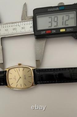 Vintage Milus Quartz Watch Swiss Made Classic Dial Milus Quartz Mens Watch RARE