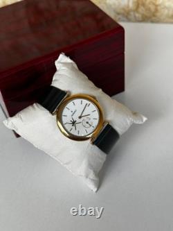 Vintage Movado Watch Very Rare Oman Logo Swiss Made Quartz 33mm Gold Plated Rare