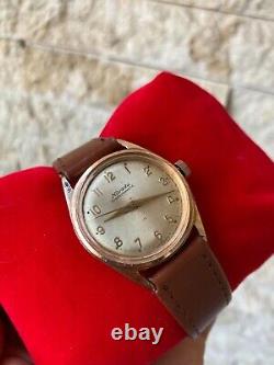 Vintage NIVADA Compensamatic Wristwatch 17J Swiss Watch 1950s unisex 34mm Rare