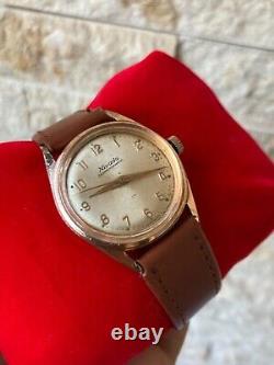 Vintage NIVADA Compensamatic Wristwatch 17J Swiss Watch 1950s unisex 34mm Rare