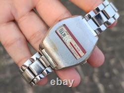 Vintage Nino Swiss Made Jump Hour Digital Automatic Men's Watch Rare Retro 1970s
