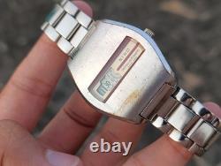 Vintage Nino Swiss Made Jump Hour Digital Automatic Men's Watch Rare Retro 1970s