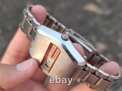 Vintage Nino Swiss Made Jump Hour Digital Automatic Men's Watch Rare Retro 1970s