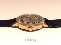 Vintage Nos Rare Beautiful Men's Swiss Gold Plated Mechanical Watch Pryngeps