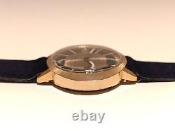 Vintage Nos Rare Beautiful Men's Swiss Gold Plated Mechanical Watch Pryngeps