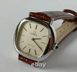 Vintage OMEGA De Ville Manual Winding 27mm Women's Antique Wristwatch Swiss Rare