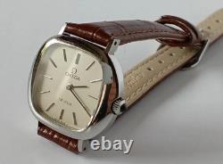 Vintage OMEGA De Ville Manual Winding 27mm Women's Antique Wristwatch Swiss Rare