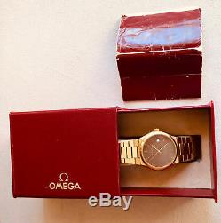 Vintage OMEGA Seamaster (1970's) Quartz Watch. Swiss. CAL 1342 RARE BROWN DIAL