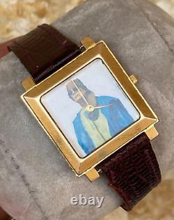 Vintage Odeon Watch President Gaddafi Swiss Gold Plated 10m Memorial Super Rare