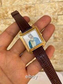 Vintage Odeon Watch President Gaddafi Swiss Gold Plated 10m Memorial Super Rare