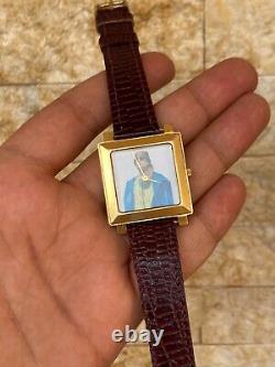 Vintage Odeon Watch President Gaddafi Swiss Gold Plated 10m Memorial Super Rare