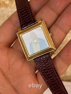 Vintage Odeon Watch President Gaddafi Swiss Gold Plated 10m Memorial Super Rare