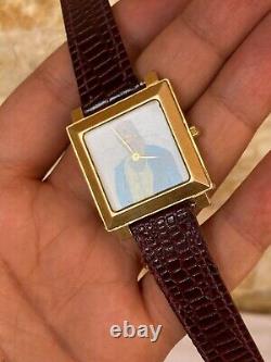 Vintage Odeon Watch President Gaddafi Swiss Gold Plated 10m Memorial Super Rare