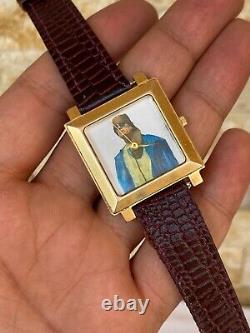 Vintage Odeon Watch President Gaddafi Swiss Gold Plated 10m Memorial Super Rare