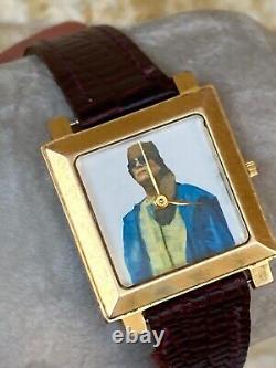 Vintage Odeon Watch President Gaddafi Swiss Gold Plated 10m Memorial Super Rare