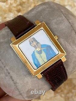 Vintage Odeon Watch President Gaddafi Swiss Gold Plated 10m Memorial Super Rare