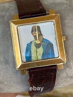 Vintage Odeon Watch President Gaddafi Swiss Gold Plated 10m Memorial Super Rare