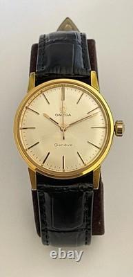 Vintage Omega Geneve Watch Swiss Omega 135.012 Adjusted 2 Positions 1967 RARE