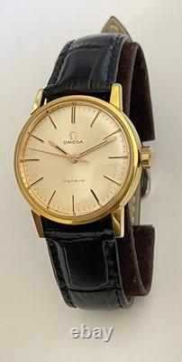 Vintage Omega Geneve Watch Swiss Omega 135.012 Adjusted 2 Positions 1967 RARE