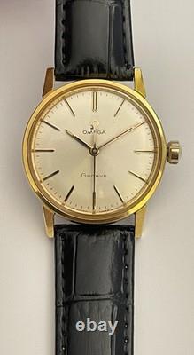 Vintage Omega Geneve Watch Swiss Omega 135.012 Adjusted 2 Positions 1967 RARE