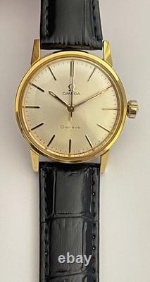 Vintage Omega Geneve Watch Swiss Omega 135.012 Adjusted 2 Positions 1967 RARE