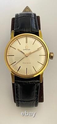 Vintage Omega Geneve Watch Swiss Omega 135.012 Adjusted 2 Positions 1967 RARE