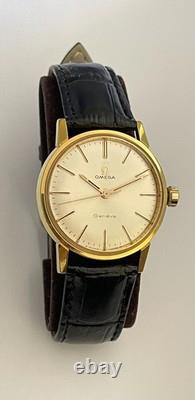Vintage Omega Geneve Watch Swiss Omega 135.012 Adjusted 2 Positions 1967 RARE